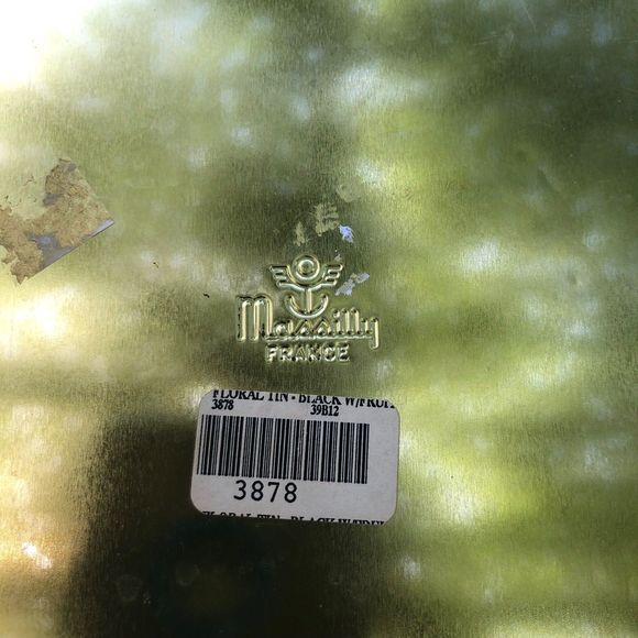 Vintage France Massilly Fruit Tin, Square Storage Container; Cookie/Candy Storag - Picture 6 of 6